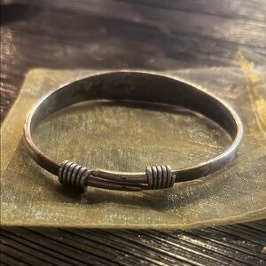 Elegant Silver Bangle Bracelet